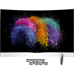 Smart TV 3D 55" LG OLED Curva 55EA9800 Full HD 4 HDMI 3 USB 240Hz + 4 Óculos 3D + Controle Smart Magic é bom? Vale a pena?