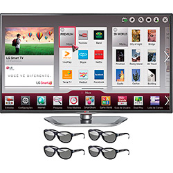 Smart TV 3D LED 42" LG 42LA6204 Full HD 3 HDMI 3 USB 120Hz 4 Óculos 3D é bom? Vale a pena?