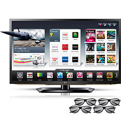 Smart TV 3D LED 42" LG 42LM6200 Full HD - 4 HDMI 3 USB 120Hz 4 Óculos Cinema 3D é bom? Vale a pena?