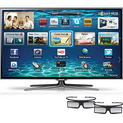 Smart TV 3D LED 40" Samsung 40ES6500 Full HD - 3 HDMI 3 USB 480Hz 2 Óculos 3D é bom? Vale a pena?
