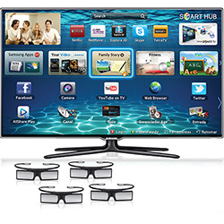 Smart TV 3D LED 46" Samsung 46ES6500 Full HD - 3 HDMI 3 USB 480Hz 4 Óculos 3D é bom? Vale a pena?