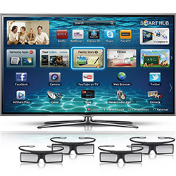 Smart TV 3D LED 46" Samsung 46ES6800 Full HD - 3 HDMI 3 USB 600Hz 4 Óculos 3D é bom? Vale a pena?