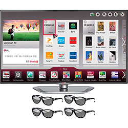 Smart TV 3D LED 47" LG 47LA6204 Full HD 3 HDMI 3 USB 120Hz 4 Óculos 3D é bom? Vale a pena?