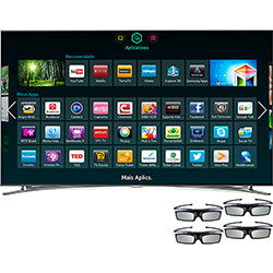 Smart TV 3D Samsung 46" LED Full HD 46F8000 - Smart Interaction Quad Core Wi-Fi 4 Óculos 3D é bom? Vale a pena?