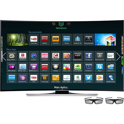 Smart TV 3D Samsung UHDTV 4K 65" UN65HU8700GXZD - 4 HDMI 2.0 3 USB 1200Hz Quad Core Smart View Função Futebol + 2 Óculos 3D é bom? Vale a pena?