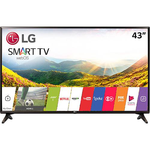 Smart TV LED 43" LG 43LJ5550 Full HD com Conversor Digital Wi-Fi Integrado 2 HDMI 1 USB com Webos 3.5 Sistema de Som Virtual Surround Plus é bom? Vale a pena?
