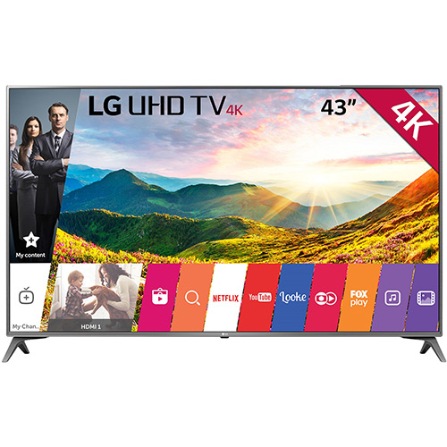 Smart TV LED 43" LG 43UJ6565 Ultra HD 4K Conversor Digital Wi-Fi 4 HDMI 2 USB Webos 3.5 Hdr 3 Sound Synk é bom? Vale a pena?
