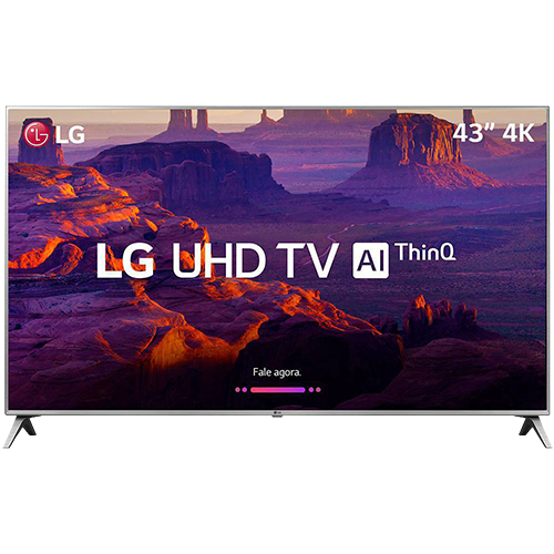 Smart TV LED 43" LG 43UK6510 Ultra HD 4k com Conversor Digital 4 HDMI 2 USB Wi-Fi Thinq Ai Dts Virtual X 60Hz Inteligencia Artificial - Prata é bom? Vale a pena?