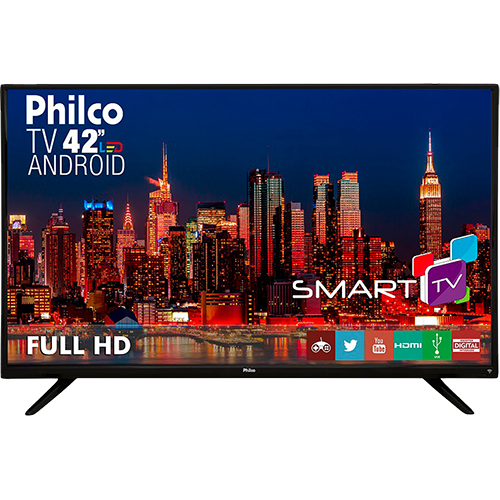 Smart TV LED 42" Philco PH42F10DSGWA Full HD com Conversor Digital 2 HDMI 2 USB Wi-Fi Sleep Timer 60Hz Preta é bom? Vale a pena?