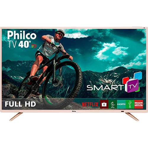 Smart TV LED 40" Philco PTV40E21DSWNC Full HD com Conversor Digital 2 HDMI 2 USB Wi-Fi 60Hz - Champagne é bom? Vale a pena?