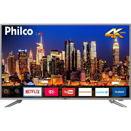 Smart TV LED 40" Philco PTV40G50sNS Ultra HD 4k com Conversor Digital 3 HDMI 2 USB Wi-Fi Som Dolby 60Hz Prata é bom? Vale a pena?
