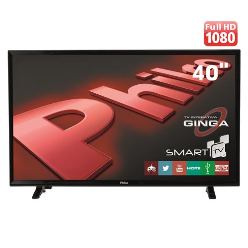 Smart TV LED 40" Full HD Philco PH40E20DSGWA com Android, Wi-Fi, ApToide, Som Surround, PVR, Entradas HDMI e USB é bom? Vale a pena?