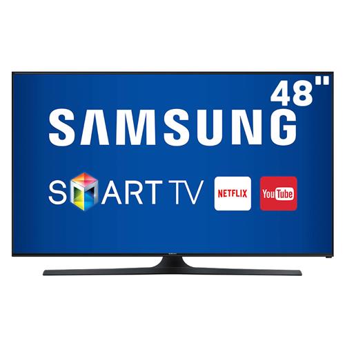 Smart TV LED 48" Full HD Samsung 48J5300 com Connect Share Movie, Screen Mirroring, Wi-Fi, Entradas HDMI e USB é bom? Vale a pena?