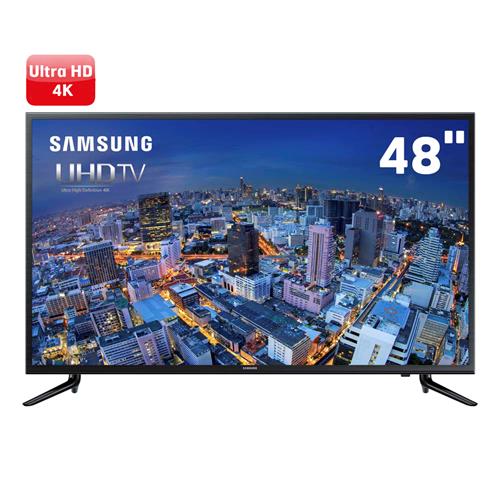 Smart TV LED 48" Ultra HD 4K Samsung 48JU6000 com UHD Upscaling, Quad Core, Wi-Fi, Entradas HDMI e USB é bom? Vale a pena?