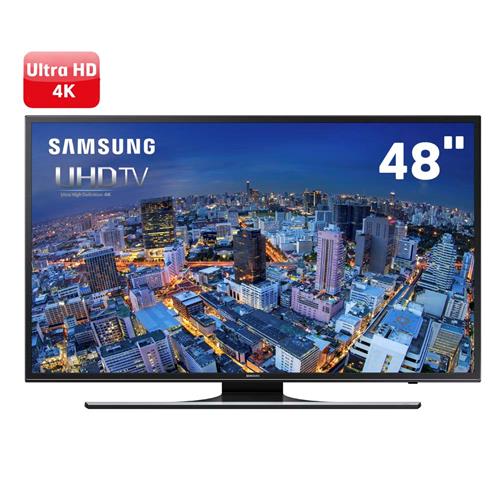 Smart TV LED 48" Ultra HD 4K Samsung UN48JU6500 com UHD Upscaling, Quad Core, Wi-Fi, Entradas HDMI e USB é bom? Vale a pena?