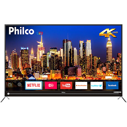 Smart TV LED 55" Philco PTV55G50SN Ultra HD 4k com Conversor Digital 3 HDMI 2 USB Wi-Fi Soundbar Embutido 60Hz Preta é bom? Vale a pena?
