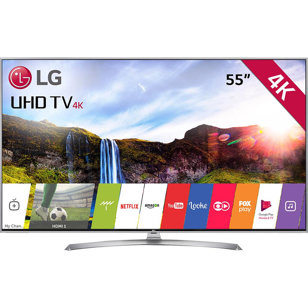 Smart TV LED 55" LG 55UJ7500 Ultra HD Conversor Digital Wi-Fi integrado 2 USB 4 HDMI webOS 3.5 Sistema de Som Ultra Surround é bom? Vale a pena?
