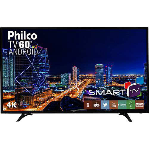 Smart TV LED 60" Philco PH60D16DSGWN Ultra HD 4k com Conversor Digital 3 HDMI 2 USB Wi-Fi 60Hz Preta é bom? Vale a pena?