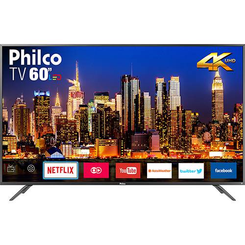 Smart TV LED 60" Philco PTV60F90DSWNS Ultra HD 4k com Conversor Digital 3 HDMI 2 USB Wi-Fi Som Surround 60Hz Prata é bom? Vale a pena?
