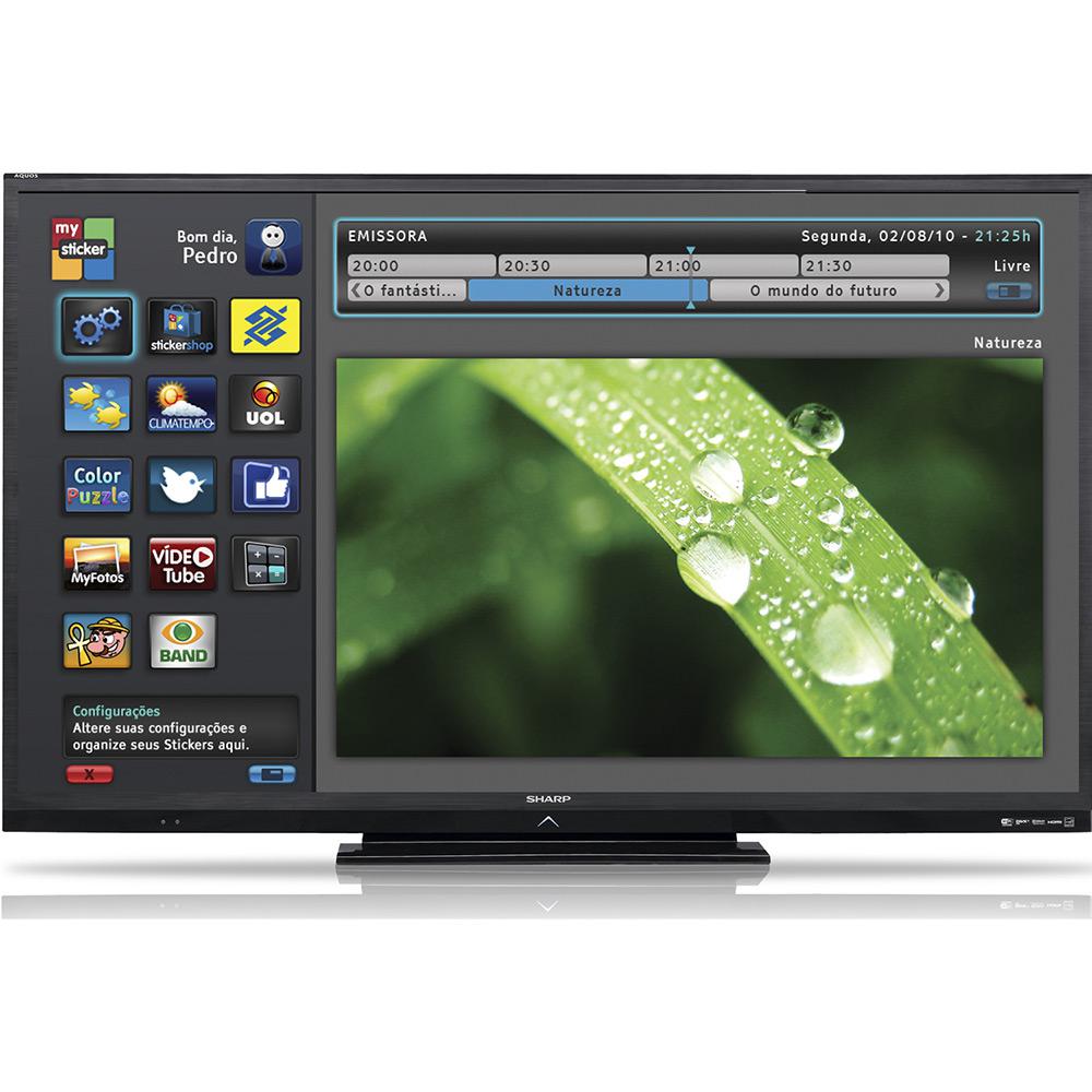 Smart TV LED 60" Sharp Aquos LC-60LE640B Full HD - 4 HDMI 2 USB DTVi DLNA 120 Hz é bom? Vale a pena?