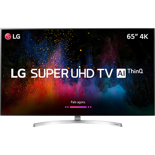 Smart TV LED 65" LG Ultra HD 4k 65SK8500PSA com Conversor Digital 4 HDMI 3 USB Wi-Fi Webos 4.0 Dts Virtual X Sound Sync Inteligencia Artificial - Prata é bom? Vale a pena?