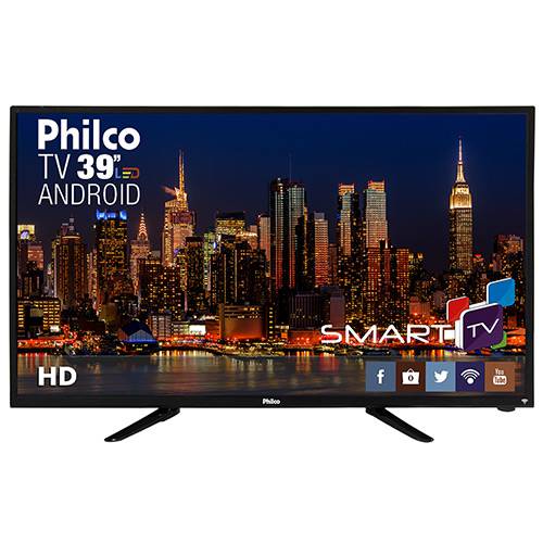 Smart TV LED 39" Philco PH39N91DSGWA HD com Conversor Digital 2 HDMI 2 USB Wi-Fi Android é bom? Vale a pena?
