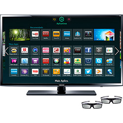 Smart TV LED 3D 46" Samsung UN46FH6203 Full HD 2 HDMI 1 USB 240Hz + 2 Óculos 3D é bom? Vale a pena?