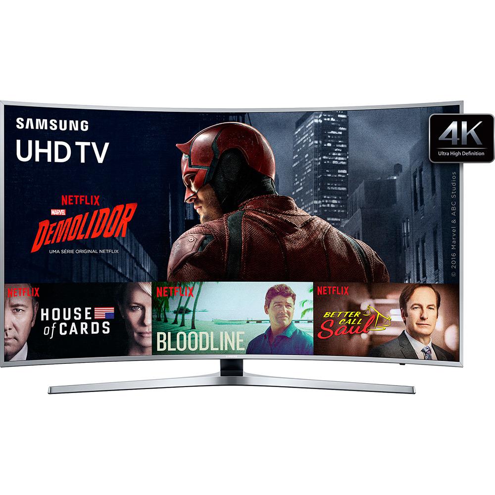 Smart TV LED Tela Curva 65" Samsung 65KU6500 Ultra HD 4K 3 HDMI 2 USB é bom? Vale a pena?