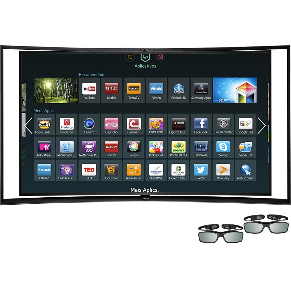 Smart TV Oled 3D 55" Samsung KN55S9CAGXZD Full HD 4 HDMI 2 USB 120Hz + 2 Óculos 3D é bom? Vale a pena?