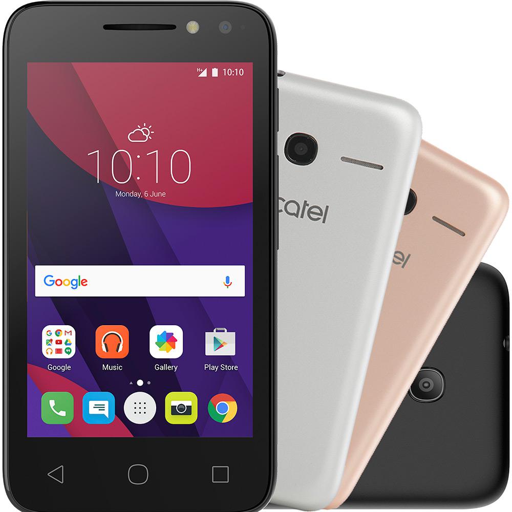 Smartphone Alcatel PIXI4 Metallic Dual Chip Android 6.0 Tela 4" Memória 8GB 3G Câmera 8MP Selfie 5MP Flash Frontal Quad Core - Preto é bom? Vale a pena?