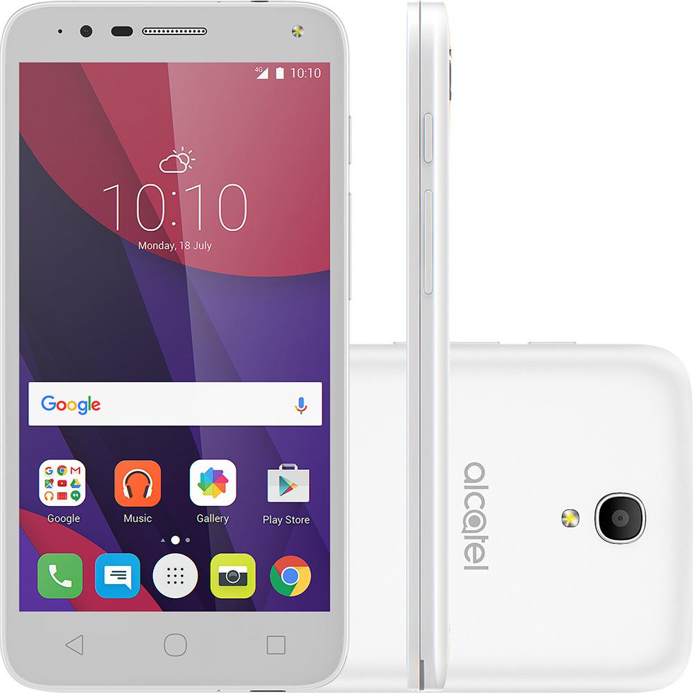Smartphone Alcatel Pop 4 Android Tela 5" Quad Core 1.1 Ghz 8GB 4G Câmera de 13MP + 3 capas - Branco é bom? Vale a pena?