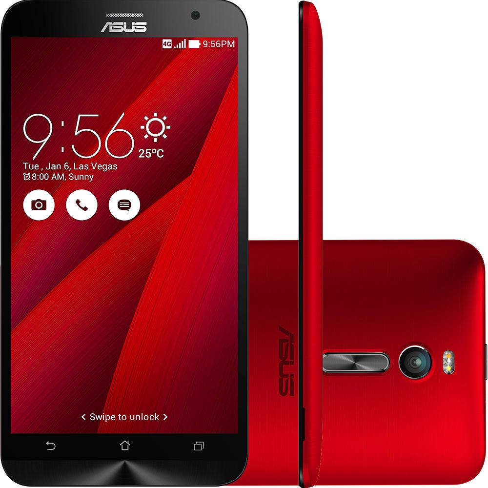 Smartphone Asus Zenfone 2 Dual Chip Desbloqueado Android 5.0 Tela 5.5'' 16GB 4G Wi-Fi Câmera 13MP - Vermelho é bom? Vale a pena?