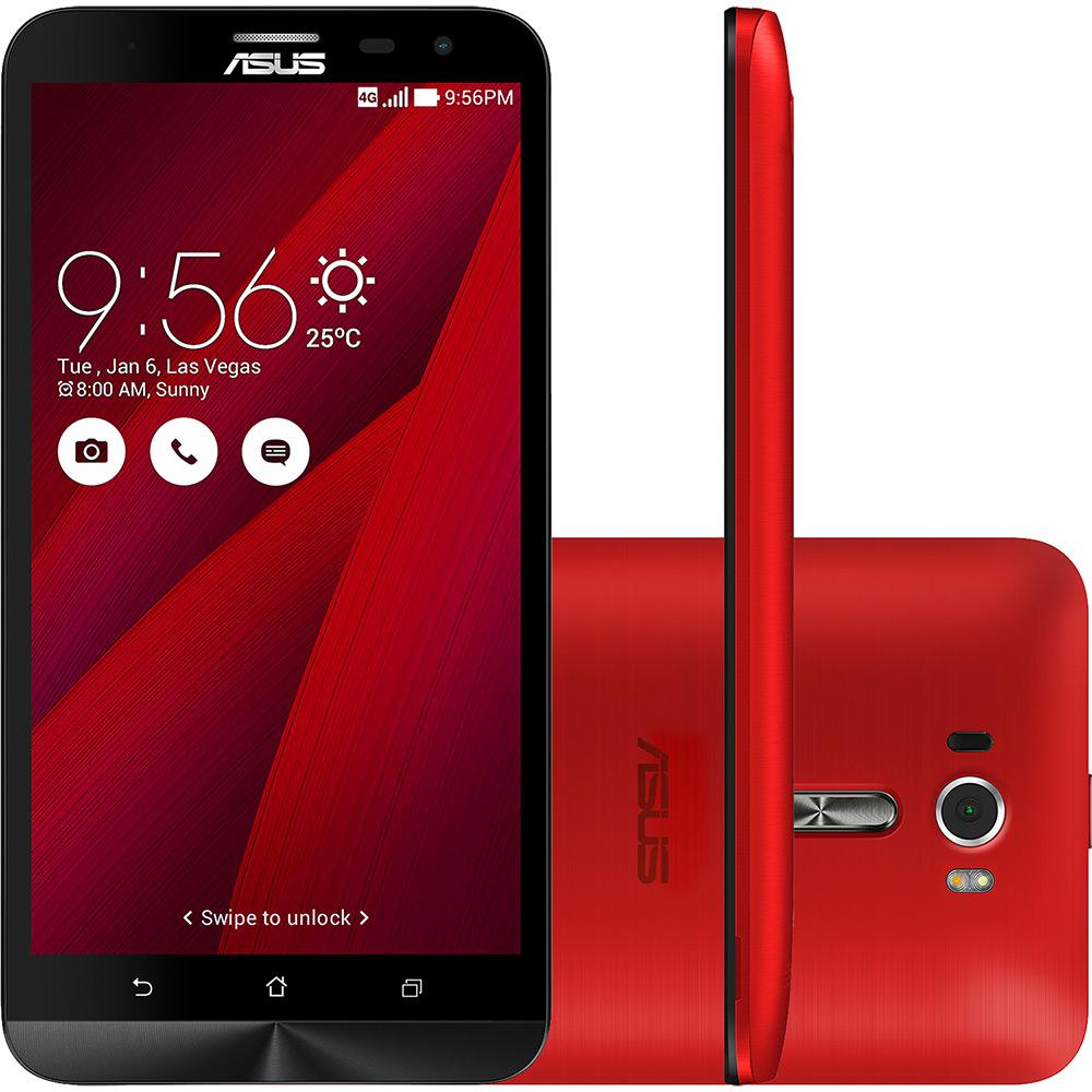 Smartphone Asus Zenfone 2 Laser Dual Chip Desbloqueado Android 5.0 Tela 6" 16GB 4G Câmera 13MP - Vermelho é bom? Vale a pena?