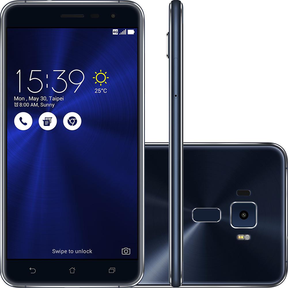 Smartphone Asus Zenfone 3 Dual Chip Android 6 Tela 5.5" 64GB 4G Câmera 16MP - Preto Safira é bom? Vale a pena?
