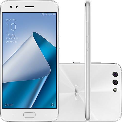 Smartphone Asus Zenfone 4 6GB Memória Ram Dual Chip Android Tela 5.5" Snapdragon 64GB 4G Câmera Dual Traseira 12MP + 8MP Câmera Frontal 8MP - Branco é bom? Vale a pena?