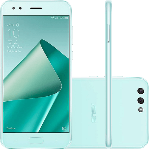 Smartphone Asus Zenfone 4 Dual Chip Android 7 Tela 5.5" 64GB 4G Wi-Fi Câmera Dual Traseira 12 + 8MP Câmera Frontal 8MP - Verde é bom? Vale a pena?