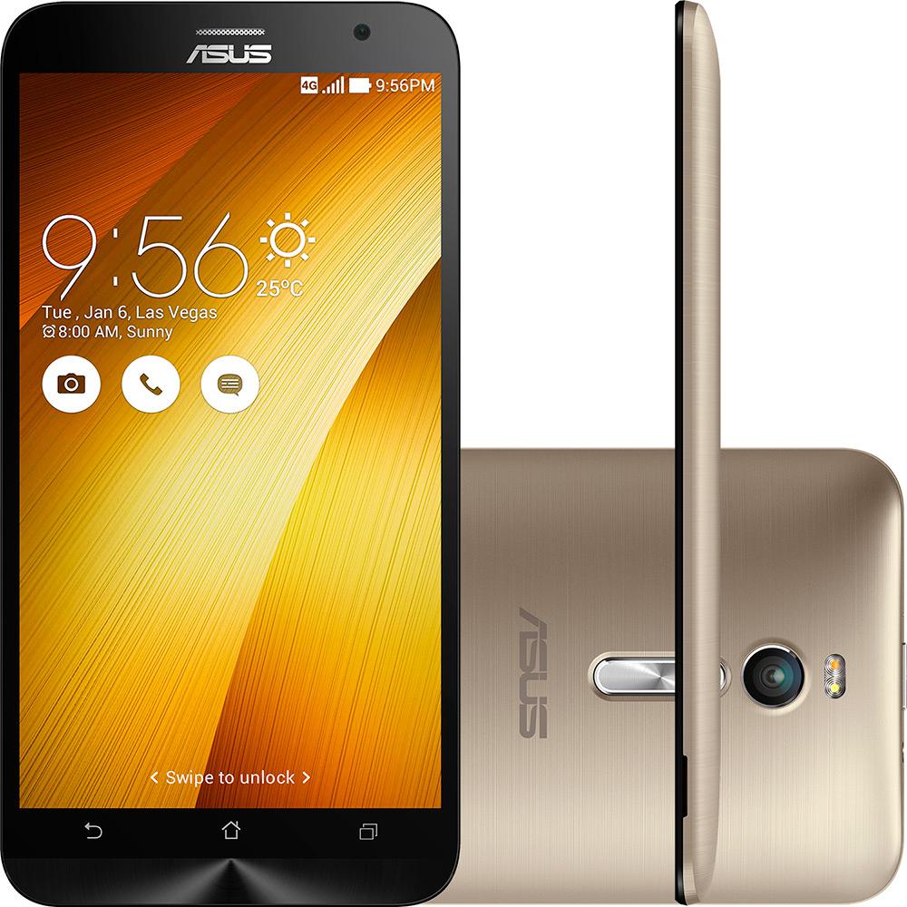 Smartphone Asus Zenfone 2 Dual Chip Desbloqueado Android Tela 5.5" 16GB 4G Wi-Fi 13MP - Dourado é bom? Vale a pena?
