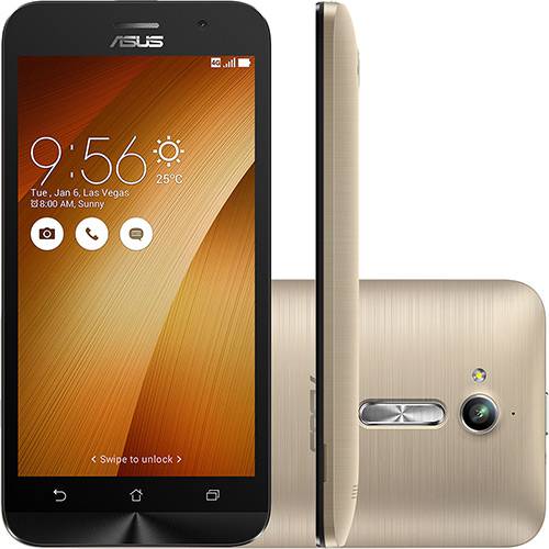 Smartphone Asus Zenfone Go Dual Chip Android 5.1 Tela 5" 8GB 3G Câmera 8MP - Dourado é bom? Vale a pena?