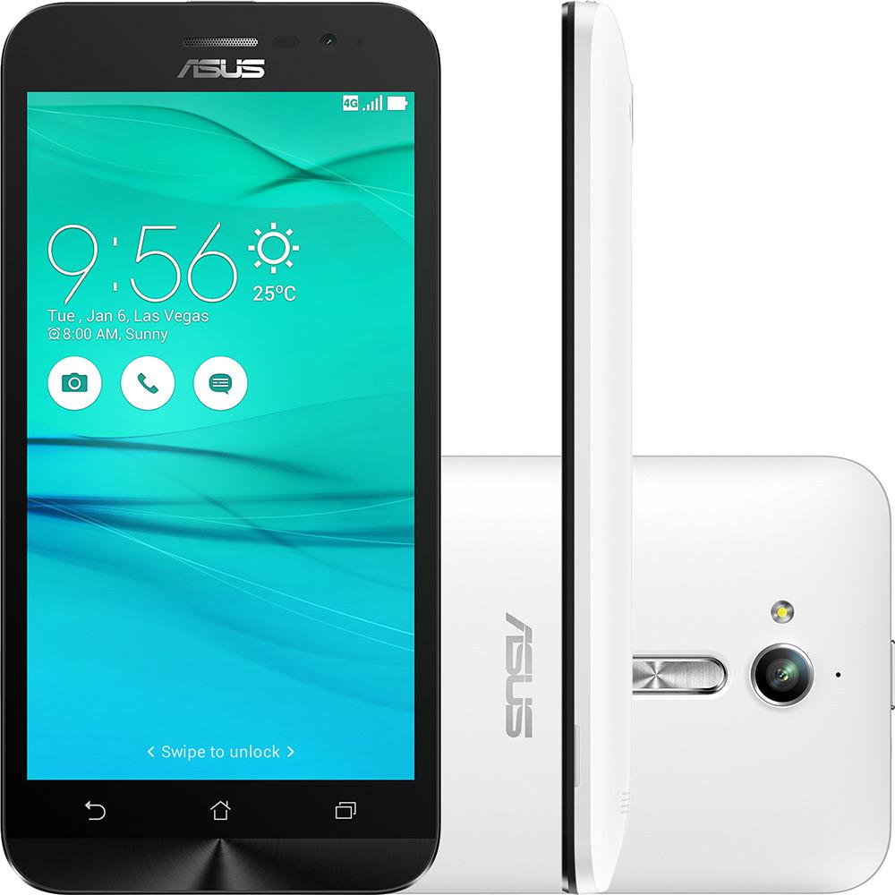 Smartphone Asus Zenfone GO Dual Chip Android 5.1 Tela 5" 16GB 4G Câmera 13MP - Branco é bom? Vale a pena?