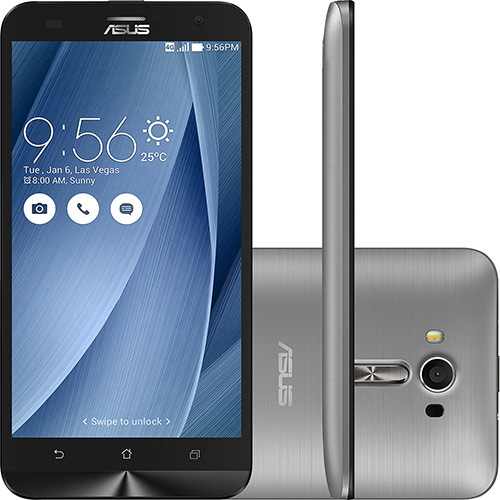 Smartphone Asus Zenfone 2 Laser Dual Chip Android 6 Tela 6" Qualcomm Snapdragon MSM8939 32GB Câmera 13MP - Prata é bom? Vale a pena?