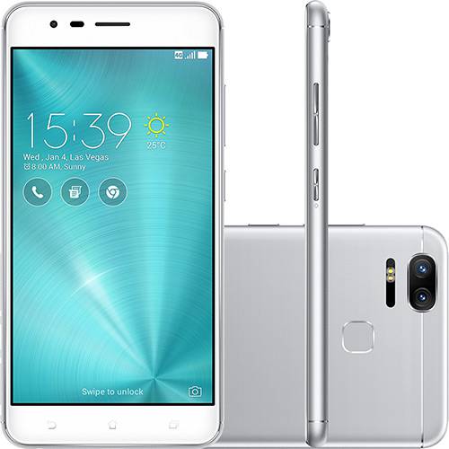 Smartphone Asus Zenfone 3 Zoom Dual Chip Android 6.0 Tela 5,5" Qualcomm Snapdragon 8953 64GB 4G Câmera 12MP Dual Cam - Prata é bom? Vale a pena?