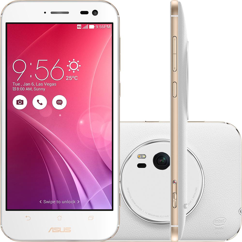 Smartphone Asus Zenfone Zoom Single Chip Android 5.0 Tela 5.5" Intel Atom Quad Core Z3560 32GB 4G Câmera 13MP - Branco é bom? Vale a pena?