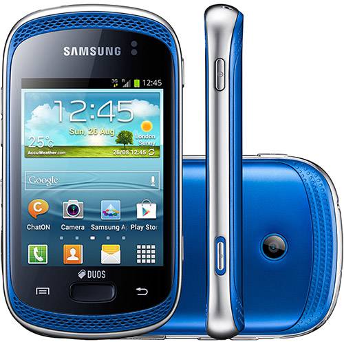Smartphone Dual Chip Samsung Galaxy Music Duos Azul Android 4.0 Desbloqueado - Câmera 3.2MP Wi Fi GPS e Memória Interna 4GB é bom? Vale a pena?