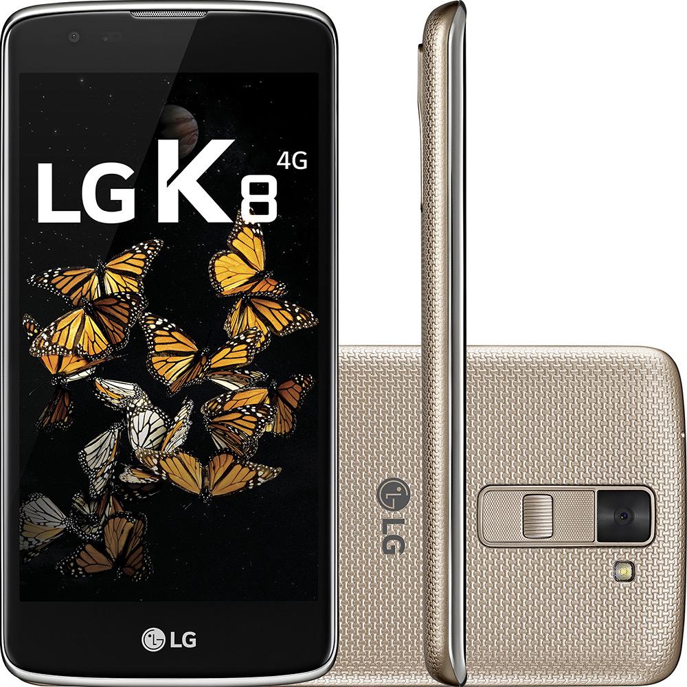 Smartphone LG K8 Dual Chip Desbloqueado Oi Android 6.0 Tela 5" 16GB 4G Câmera 8MP - Dourado é bom? Vale a pena?