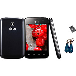 Smartphone LG OpTimus L3 II Dual Chip Desbloqueado Android 4.1 Tela 3.2" 4GB 3G Wi-Fi Câmera 3MP - Preto Shoptime + Par de Brincos e Cartão de Memória de 2GB é bom? Vale a pena?