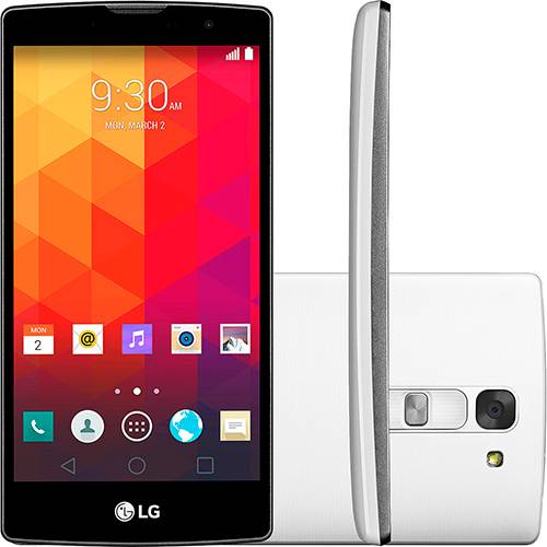 Smartphone LG Prime Plus 4G Titânio Quick Selfie Dual Chip Desbloqueado Android 5.0 Lollipop Tela 5" 8GB 4G Wi-Fi Câmera 8MP - Branco é bom? Vale a pena?