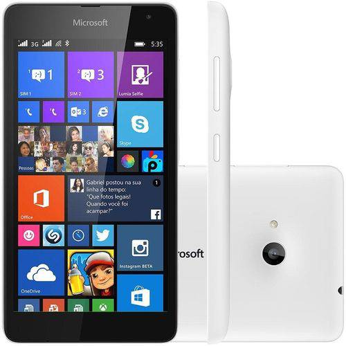 Smartphone Microsoft Lumia 535 Dual Chip Desbloqueado Windows Phone 8.1 Tela 5" 8GB 3G Wi-Fi Branco é bom? Vale a pena?