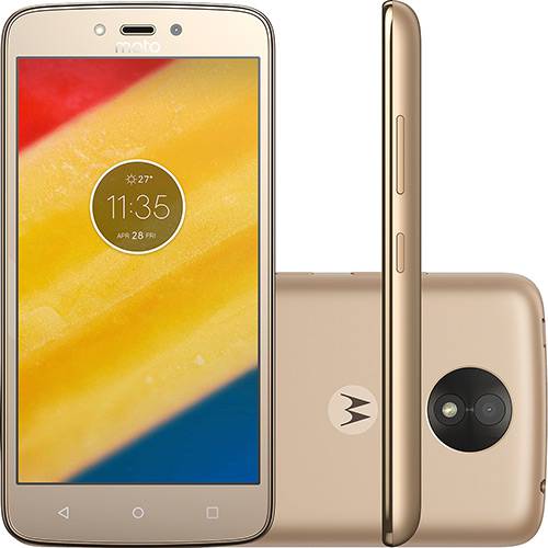 Smartphone Motorola Moto C Plus Dual Chip Android 7.0 Tela 5" Quad-Core 16GB 4G Wi-Fi Câmera 8MP - Ouro é bom? Vale a pena?