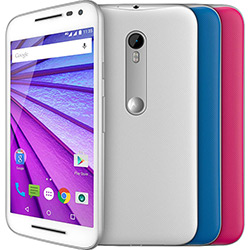 Smartphone Motorola Moto G (3ª Geração) DS Colors com HDTV Dual Chip Desbloqueado Oi Android 5" 16GB Câmera 13MP - Branco + 2 Capas é bom? Vale a pena?