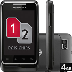Smartphone Motorola MOTOSMART ME XT305, Desbloqueado, Preto, Dual Chip, Android, Tela Touch 3.2", Câmera de 2.0MP, Filmadora, 3G, Wi-Fi, MP3 Player, Rádio FM, GPS,Bluetooth, Cartão de Memória 4GB é bom? Vale a pena?
